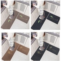 주방매트 세트 싱크대 부엌 매트 주방발판, 2. 나무/브라운