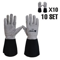 카멜로 가죽 용접장갑 알곤 카우스 우피 불멍 바베큐 화로대 캠핑 안전장갑 작업 809-L 양손 10세트