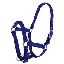 말굴레 말굴레고삐 굴레고삐 승마굴레 마방굴레S/M/L 조정 가능한 말 목 홀더 Bridle Horse Halter 승마 Re, 04 Blue M
