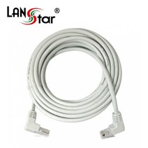 LANstar CAT.5E UTP 꺽임 랜케이블 5m/LS-5UTPAD-5M/양쪽 기억자 꺽임 랜선/벽설치용/좁은공간에 설치용이/양쪽 90도 꺽임형/인터넷케이블/랜선/다이렉트/8P