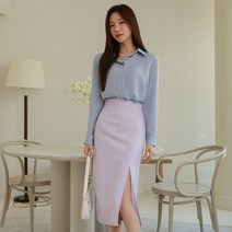 SKO065 파스텔 컬러 H라인 스커트