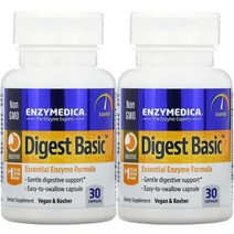 1+1 엔자이메디카 다이제스트 포뮬라 소화효소 30정 프로테아제 셀룰라아제 글루코아밀라아제 리파아제 락타아제 인베르타아제 글루코아밀라아제 펙티나아제 피타아제 자일라나아제, 1개, 기본
