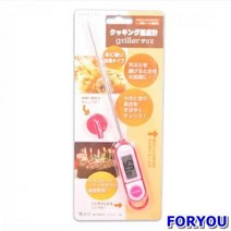 ForU525 조리용온도계 레드 표준온도계 온도 측정기 식품온도계 탐침 제빵온도, 상세페이지 참조