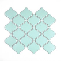 [현쓰몰] 74X78 호리병 랜턴 모자이크 타일 MINT 민트 무광 (15장)