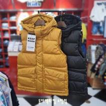 인디고키즈 [인기쟁이 FW 신상품]박시한 핏과 안까쪽 포켓도 2개나 있는 포켓이 많은 남아 여아 아동 주니어 모두가 가을에서 겨울지 다기능 다운 후드 조끼 IKVW20W04