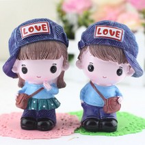 장식용 커플인형 세트 인테리어 장식 차량용 인형, 일번