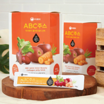ABC주스 이너뷰티 콜라겐 젤리스틱 1박스 (20g*30포), 1세트(본품 1개 +순수가글 11ml 5개)