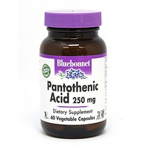 블루보넷 판토텐산 Pantothenic Acid 비타민B5 250mg 60캡슐, 1통, 60정
