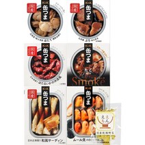 일본 통조림 간편식 술안주 등산 캠핑 반찬 해산물 6캔 모둠 세트