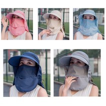 여성 여름 자외선차단 햇빛가리개모자 둥근챙 밭일 농사 썬캡 선캡 모자