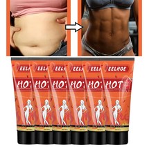 6개 효과적인 가열 다이어트 크림 다이어트 팔 다리 지방 연소 다이어트 제품 신체 마사지 향상, 60ml