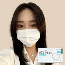 해오름 덴탈마스크 일회용 비말차단, KF-AD 흰색대형_50매