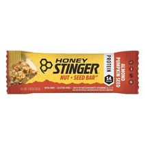Honey Stinger 견과류 + 씨앗 바 | 아몬드 호박 씨앗 | 운동 지구력 성능 및 회복을 위한 단백질 포장 음, 한개옵션1, 01 아몬드 호박 씨앗