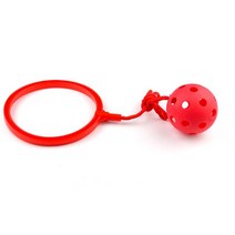 야외 클래식 점프 공 재미있는 장난감 운동 조정 및 균형 홉 놀이터 5 월 1PC, shuai jiao red