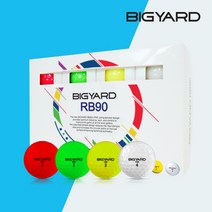 빅야드 RB90 2피스 초고반발 크리스탈 골프공 골프볼, 선택03)빅야드 RB 옐로우 12구, 상세 설명 참조