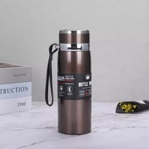 수능보온병 써모스물병 코끼리보온병 1000ml/800ml/600ml 더블 스테인레스 스틸 진공 플라스크 여행 사무실 피트니스 보온병 물병 커피 차 절연 컵 머그잔, [03] 1000ml, [04] coffer, 1개