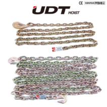 UDT 낙하산체인 낙하산 체인 7.1파이 10파이 13파이 견인체인 쿠사리 슬링벨트 쇠사슬 체인후크 후크 1.6톤 3.2톤 5.4톤, 7.1파이x4.6M(1.6T) 훅2개