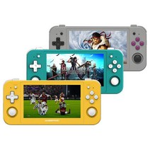 RG505 휴대용 레트로 게임기 ps2 wii 3D 3종컬러, 옐로우, 기본(게임없음)
