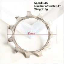 10단 11단 픽시휠셋 픽시휠 스프라켓 산악 자전거 카세트 플라이 코그 체인링, 11초 11t