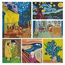 아트박스/위드미 DIY 데코샌드아트 명화시리즈 12종 (소), 옵션선택:밤의카페테라