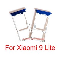 10 PCS 샤오 미 9 lite에 대 한 새로운 Sim 카드 트레이 홀더 리더 어댑터 mi Lite 교체 예비 부품에 슬롯, [01] Gold, 한개옵션1