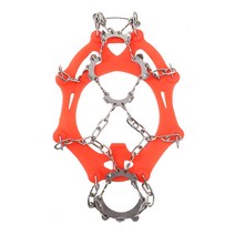 갯바위 방파제 낚시 아이젠 (스파이크 크램폰 등산 석축 바닷가 미끄럼방지 짚신형 현장용 신발 스테인리스 스텐 체인 10포인트 10p 5초 채인 등반갈퀴 벌초 바다가 한라산 마운틴), Black