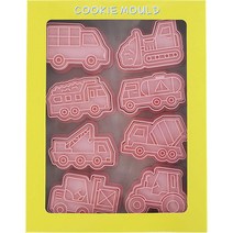 Mian Xiao Xin 비스킷 몰드 베이킹 쿠키스탬프 세트, 1개, 교통수단