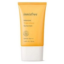 INNISFREE 인텐시브 트리플쉴드 선크림SPF50 방수기능 여름외출필수품 휴양지선크림 물놀이용 50ml 1개