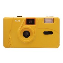 kodak 35mm 수동 플래시 기능 반복성 일회용, 노란색, Yellow, 없음