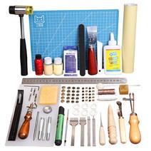 입문용 가죽공예 롤러 기리매 본폴더 DIY 지갑 공예, 한 벌