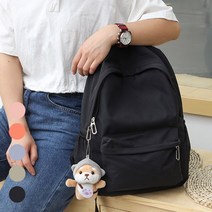 mh_캐주얼 백팩 학생 기본 커플 무지 디자인 포켓 심플