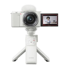 소니정품 ZV-E10 패키지 미러리스카메라/ED, 16 ZV-E10화이트+16-50mm+GP-VPT2BT