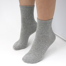 인따르시아 교복양말 여자 국산 미니 무지 학생 회색 양말