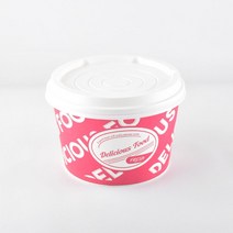 850호딜리컵 일회용종이용기 850cc딜리컵 850종이용기 850cc종이컵 일회용종이컵 850딜리컵 컵밥용기 200세트(백색뚜껑포함)