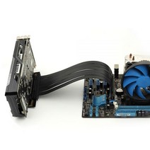 nvme어댑터 드라이버 SATA SSD 게이밍 PCIe 3.0 16x PCIE 라이저 연장 케이블 GPU 마운트 브래킷 그래픽 유연한 카드 수직 90 도 20cm, 0.2m