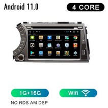 자동차 라디오 2 din 안드로이드 11 멀티미디어 플레이어 스크린 카플레이 블루투스 오디오 쌍용 액티언, 01 CBL-1G16G