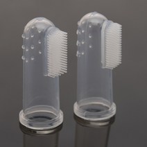 반려동물 실리콘재질 손가락 칫솔 청결용품, 단품