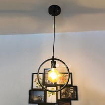 [산본 문화조명] [라운드 1등 펜던트 인테리어등] [식탁등], 블랙(본품)