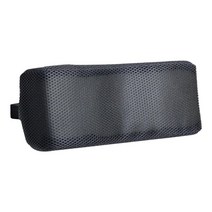 GHSHOP 노인을 위한 이동할 수 있는 덮개 머리 베개를 가진 U 유형 휠체어 머리 받침, 메쉬 천, 스펀지, 검은색