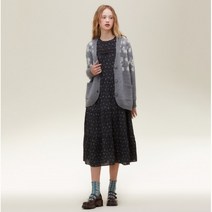 [써스데이아일랜드]2022 F/W 플라원 자카드 하프 가디건 (T226MCD133W) T226MCD133W300802