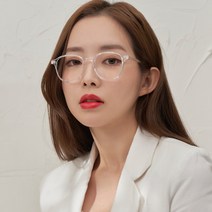 룩스토어 사각뿔테 투명안경 시력보호 블루라이트차단 안경