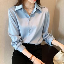 패스타임 블라우스 셔츠 여성 봄 가을 오버핏 레이어드 상의 정장 하객룩 오피스룩 출근룩