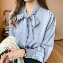 포플러앤씨 플로미 리본 블라우스