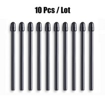 1 Lot 교체 가능 검정색 그래픽 드로잉 Wacom Pro Pen 2 / Intuos 3 4 Cintiq 16 22 Mobile Studio 용 표준 스타일러스 팁 펜촉, 10 Pcs