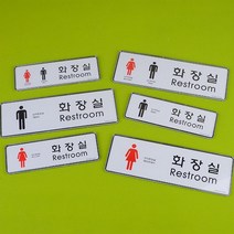 여성 남성 문구그림 화장실 안내판 스튜디오 펫말 오피스 까페 가게 매장 사무실표찰, 소-남
