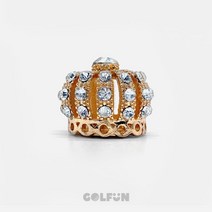 [GOLFUN] 골펀 볼왕관 큐빅 볼마커 볼마크 캐디용품 버디나비 필드용품, 1. 볼왕관 골드