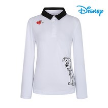 디즈니골프 여성 배색 카라 티셔츠 HK3LTS081