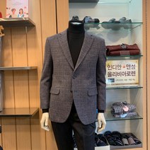 트레몰로 (주)세정 어반 남성복 브랜드 20 FW 높은 모 혼용율과 누빔 안감으로 한겨울 따땃~그레이 오렌지 체크 겨울 캐주얼 자켓 정장 콤비 + 인디안 양말증정 트레몰로7881
