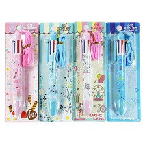 6색 목걸이볼펜, 1개