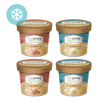 매일유업 상하목장 유기농 아이스크림 밀크+딸기 미니컵 100ML 각 2개 총 4개 상하 아이스크림, 1세트